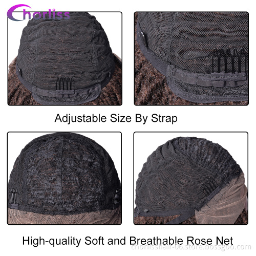 Manufacturer Supplier Synthetic Hair Wigs for Women Dreadlocks Braiding Hair Wig Faux Locs Crochet Braided Lace Frontal Wig